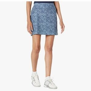 Adidas Blue Patterned Golf Skort